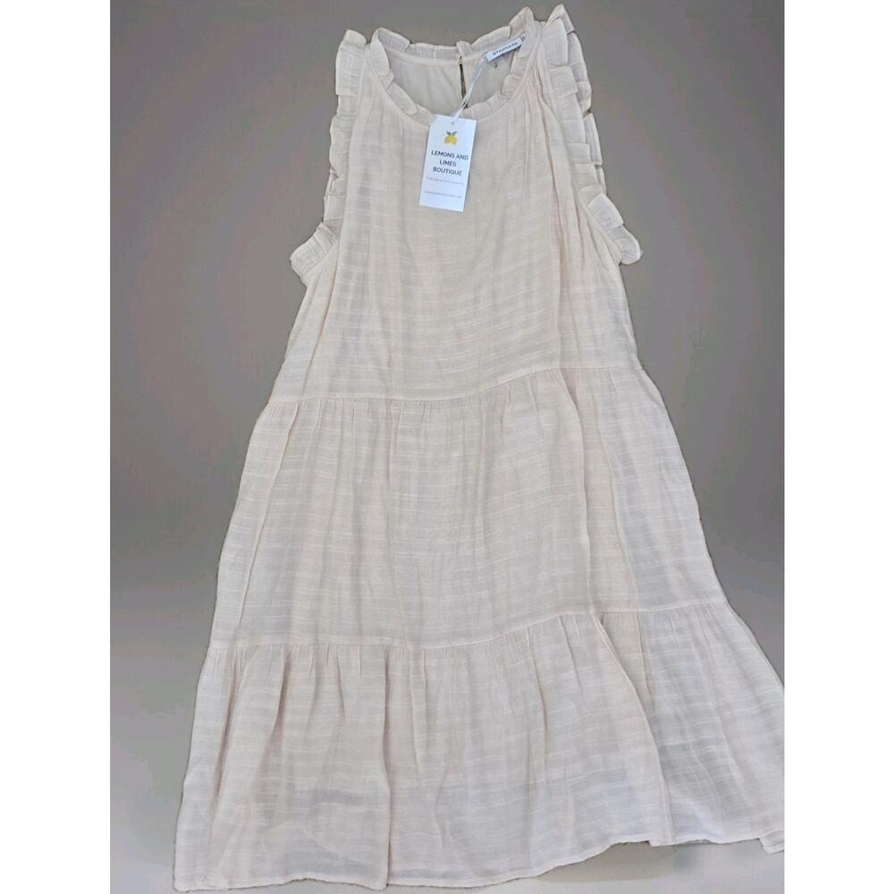 New Staccato Ladies Ivory Tank Top Medium Lemon Lime Boutique